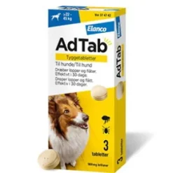 AdTab för hund >22-45 kg, 3 st