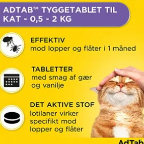 AdTab för katt (>2-8 kg), 3 st