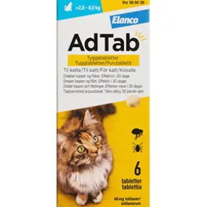 AdTab för katt (>2-8 kg), 6 st