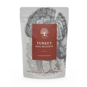 Essential Turkey Mini Delights, Hundgodis, 100g