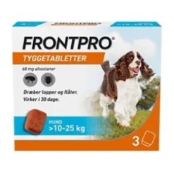 Frontpro tuggtabletter för hund (10-25kg), 3 st