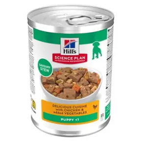 Hills SP Puppy, Stew Chicken & Vegetables, 363g