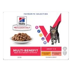 Hills VE Multi-Benefit Adult Katt, Kyckling och Lax, 12x85g