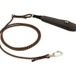 Hurtta Justerbara koppel med soft-grip-handtag, Neon