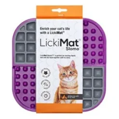 LickiMat Slomo Cat, Lila 20 cm.