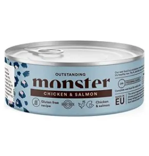 Monster Adult Cat, Chicken/Salmon, 100g Burk