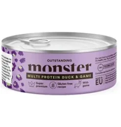 Monster Adult Cat, Multi Duck/Game, 100g Burk