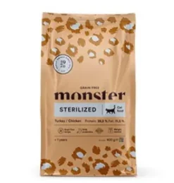 Monster Katt, Grain Free Sterilized Turkey/Chicken