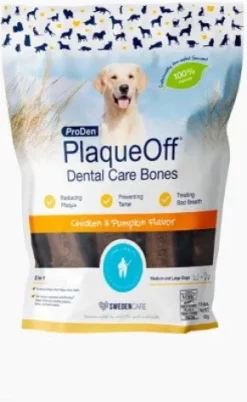 PlaqueOff Dental Bones Chicken & Pumpkin, 13 st