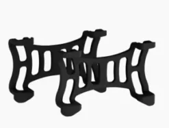 Tractive Hund 6 Rubber Clips, Black, 2 st